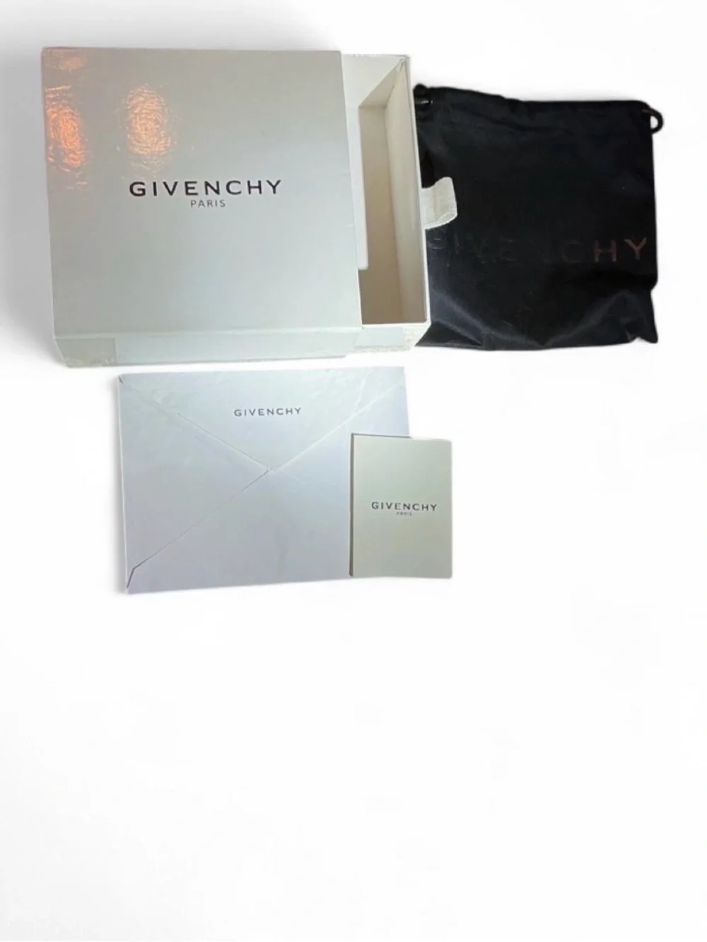 Givenchy Black Leather Men's Belt with Gold Signature Buckle